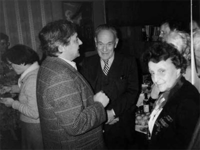 Сергей
Петрович Новиков, Михаил Владимирович Волькенштейн и его жена Стела Иосифовна
Олейникова