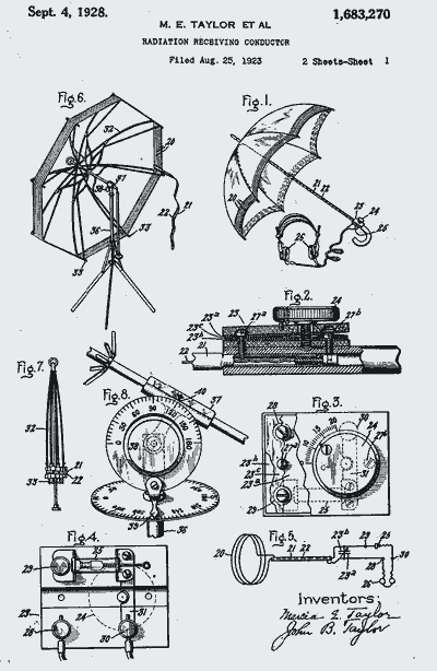 Зонтик-радиоприемник. 1928 г.