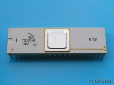 34ВМ1
— отечественный «клон» процессора Z80A (аналогичный К1858ВМ1)