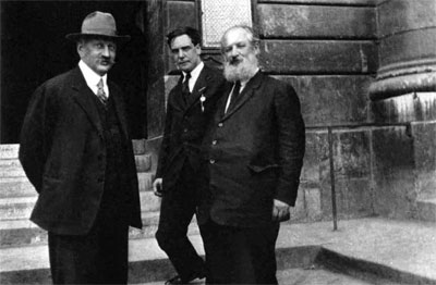 Абрам Федорович Иоффе, Петр Леонидович Капица и Алексей Николаевич Крылов (1921 г.)