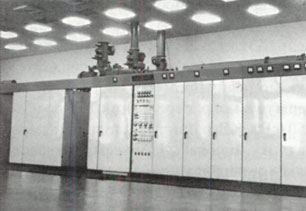 Общий вид СВ - передатчика  “Прилив” мощностью  2000 кВт  (2 х  1000), 1978 г.