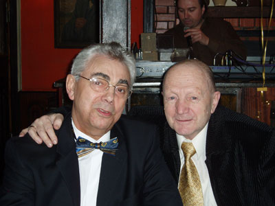 E.Z. Lyubimsky and his friend and colleague D.A. Koryagin
