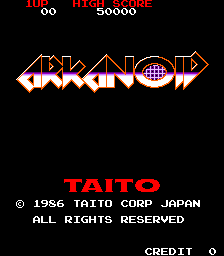 Скриншот из игры Arkanoid