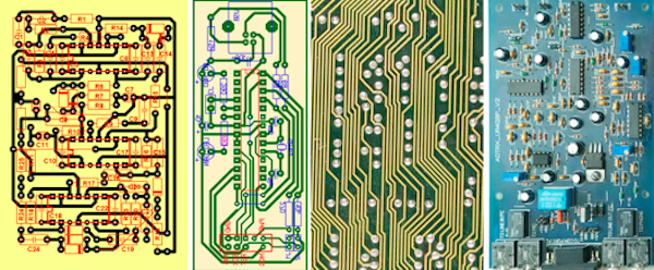 Рис. 2. Примеры печатного монтажа электронной аппаратуры. Материалы Виртуального Компьютерного Музея